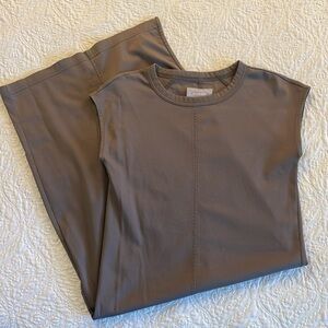 Luxe Cotton Side Slit T Dress